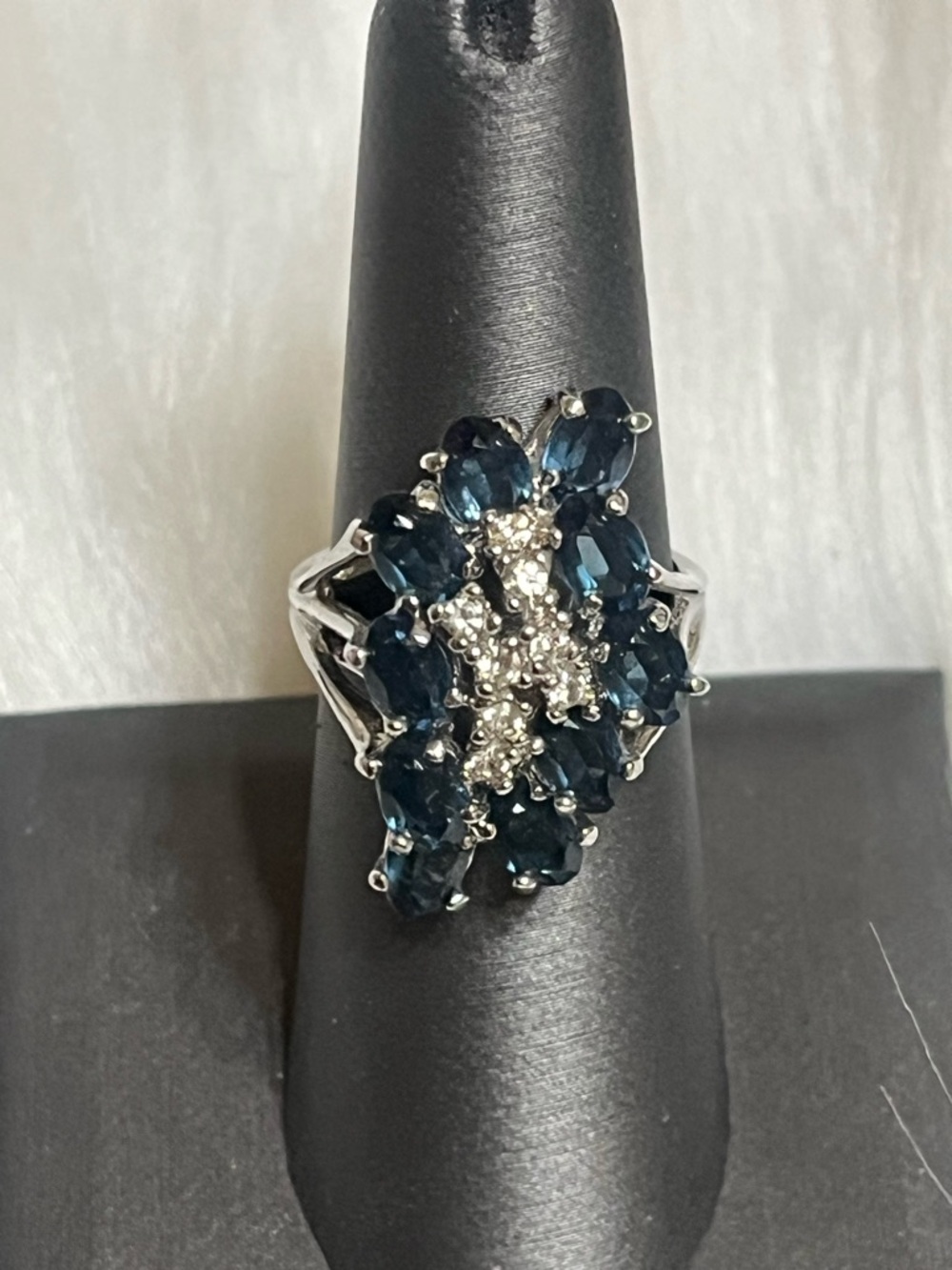 Classy Cluster Cocktail Ring